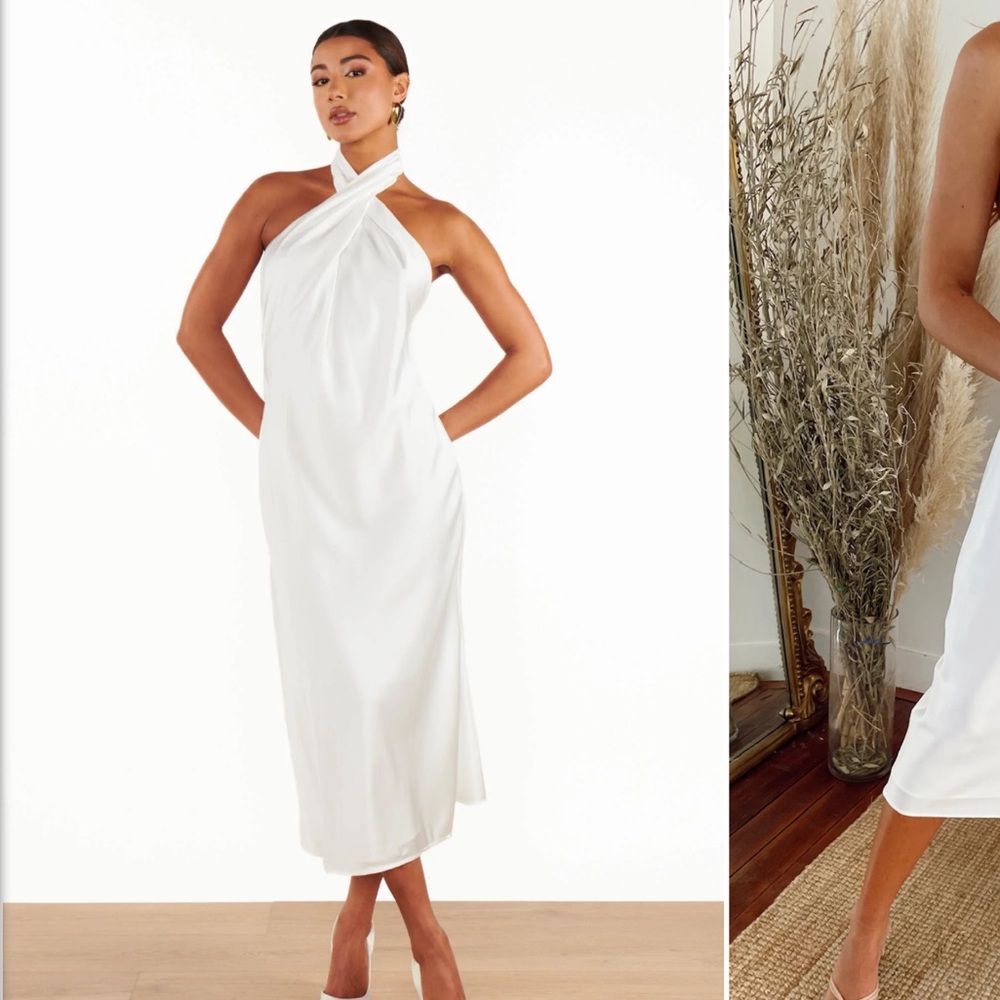 NWT Show me your Mumu Jasmine Halter Midi Dress